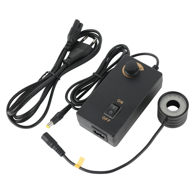 Photography Lighting Circle - LEDライトリング,28mm取り付けワイヤー,6500k 32,USB,28mm,産業用ビデオ顕微鏡用,hdmi