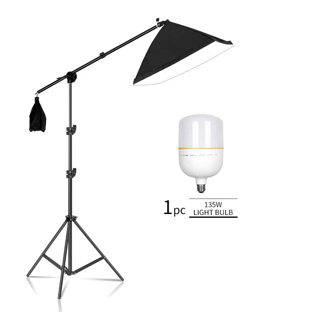 Photography Lighting Composition - 写真撮影用ソフトボックススタジオフォト5500K照明キット連続光システム50x70cmソフトボックス（電球とアクセサリー付き）