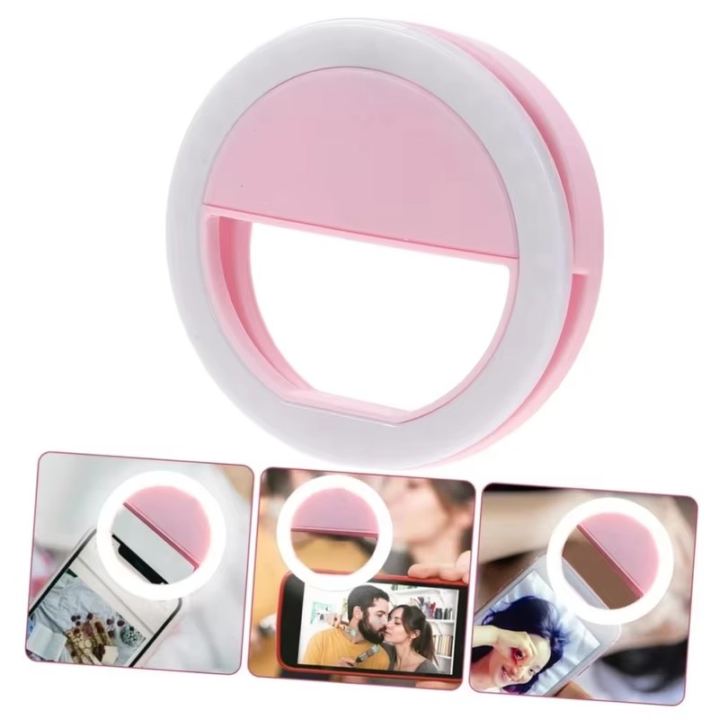 1～4個 LEDセルフィーリングライト 携帯電話用三段階調光 - Photography Lighting Set Up のレビューと価格