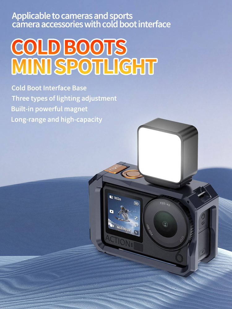 磁気ミニLEDビデオライト、アクションカメラとスマートフォン - Photography Lighting Styles のレビューと価格