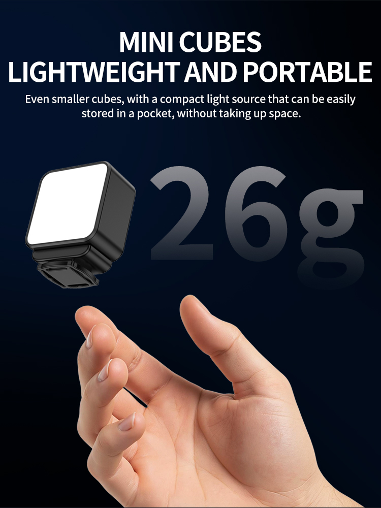 磁気ミニLEDビデオライト、アクションカメラとスマートフォン - Photography Lighting Styles のレビューと価格