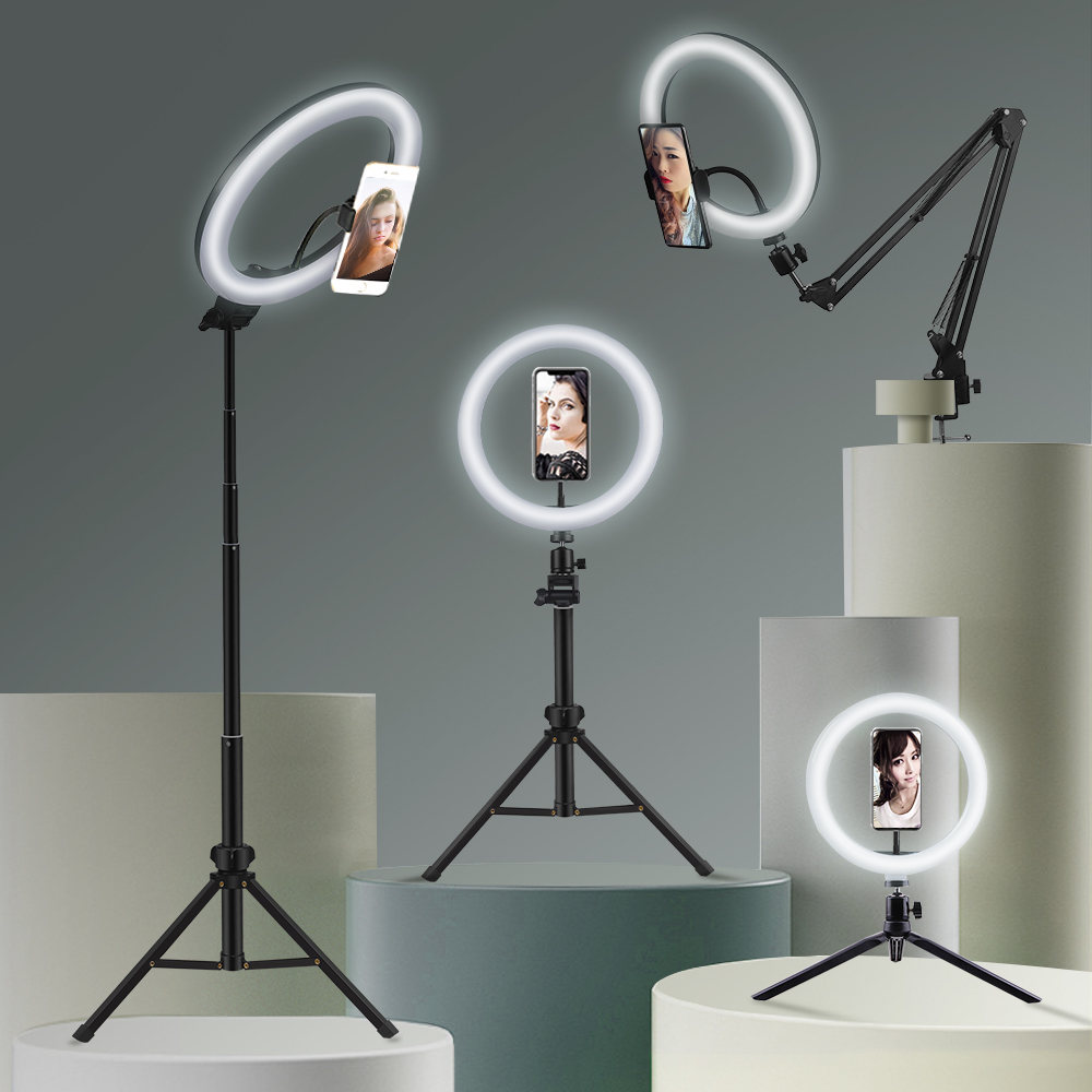 Youtube撮影vlog selfie円形リングライトle - Photography Lighting Circle のレビューと価格