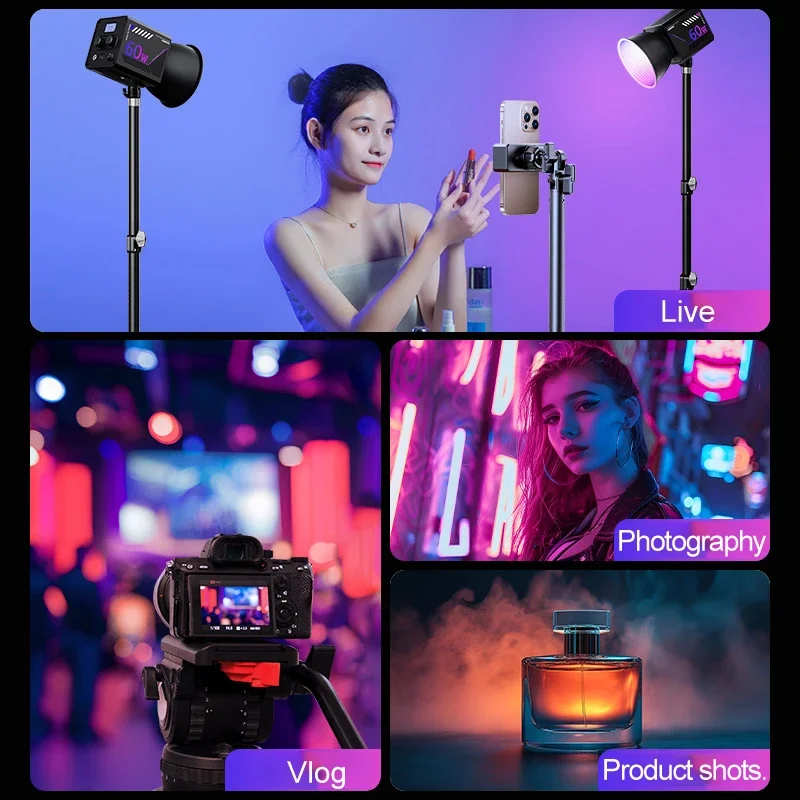 RGB ビデオライト ポータブル LED 写真スタジオライト - Photography Lighting Styles のレビューと価格