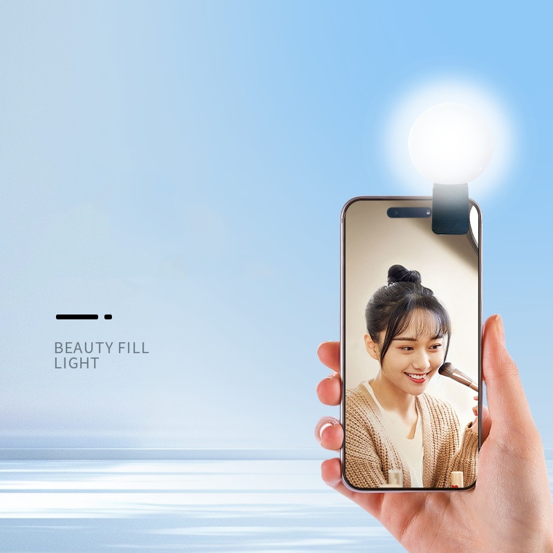 ミニQラウンドセルフィーフィルライト、ポータブルLEDビュー - Photography Lighting Handheld のレビューと価格