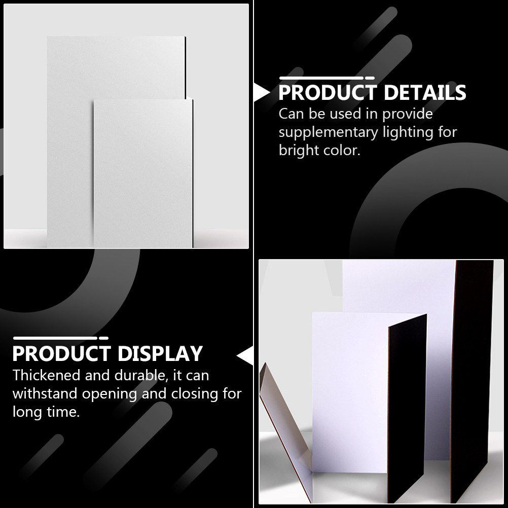 折りたたみ式黒白ポータブル反射板 写真撮影用反射板 スタジオ - Photography Lighting White Background のレビューと価格