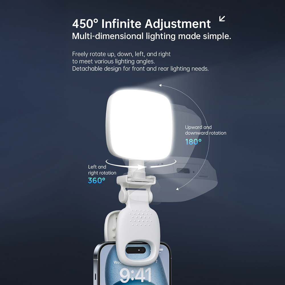 ポータブルLEDセルフィーライトカメラミニフィルライト充電式 - Photography Lighting Diagram のレビューと価格
