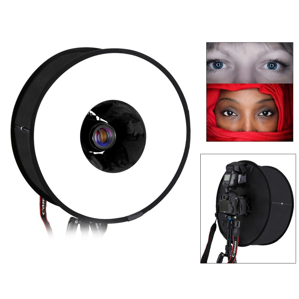 45cmリングソフトボックス、スピードライト用ラウンド型フラ - Photography Lighting Style のレビューと価格