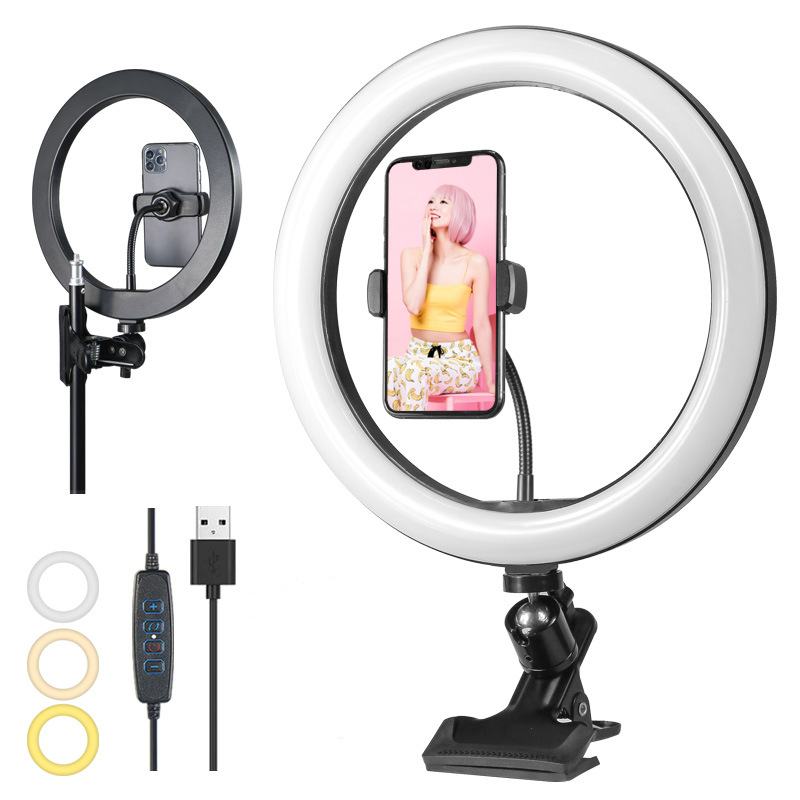 調光可能なLEDリングライト、電話用USB自撮りランプ、ライ - Photography Lighting For Studio のレビューと価格