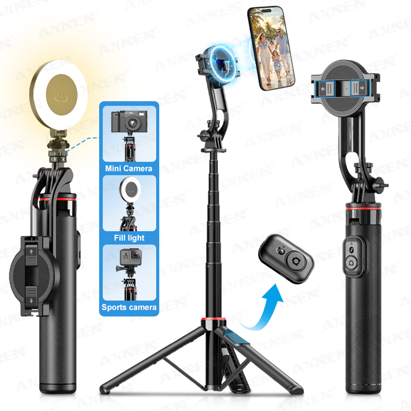 AXNEN C20 磁気自撮り棒三脚 拡張可能 携帯電話撮影 - Photography Lighting Circle のレビューと価格