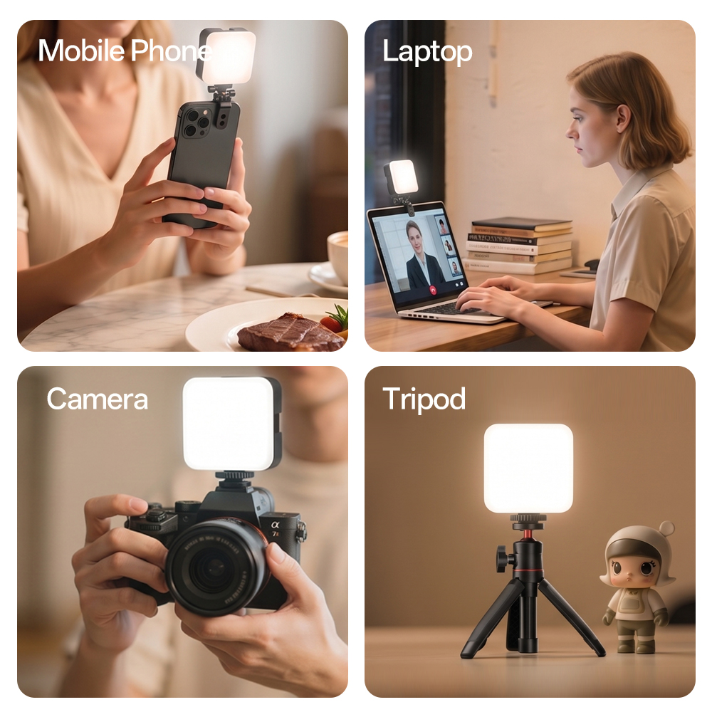 ポータブルミニポケットLEDフィルライト、スマートフォンクリ - Photography Lighting Handheld のレビューと価格