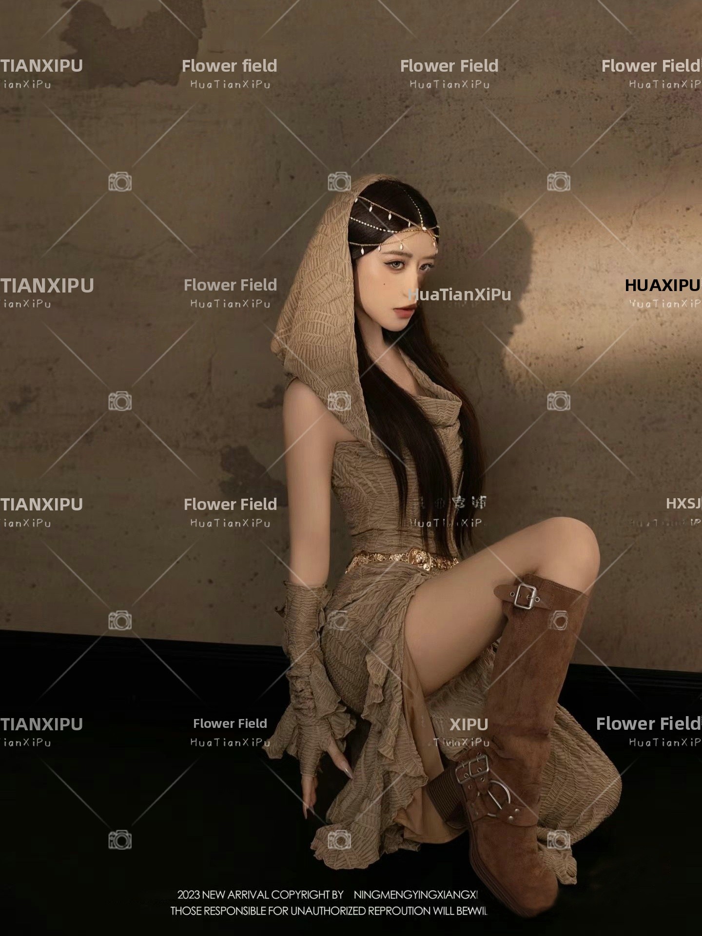 新しい砂漠のオアシスプリンセススタイルの写真撮影服旅行撮影エ - Photography Lighting Style のレビューと価格