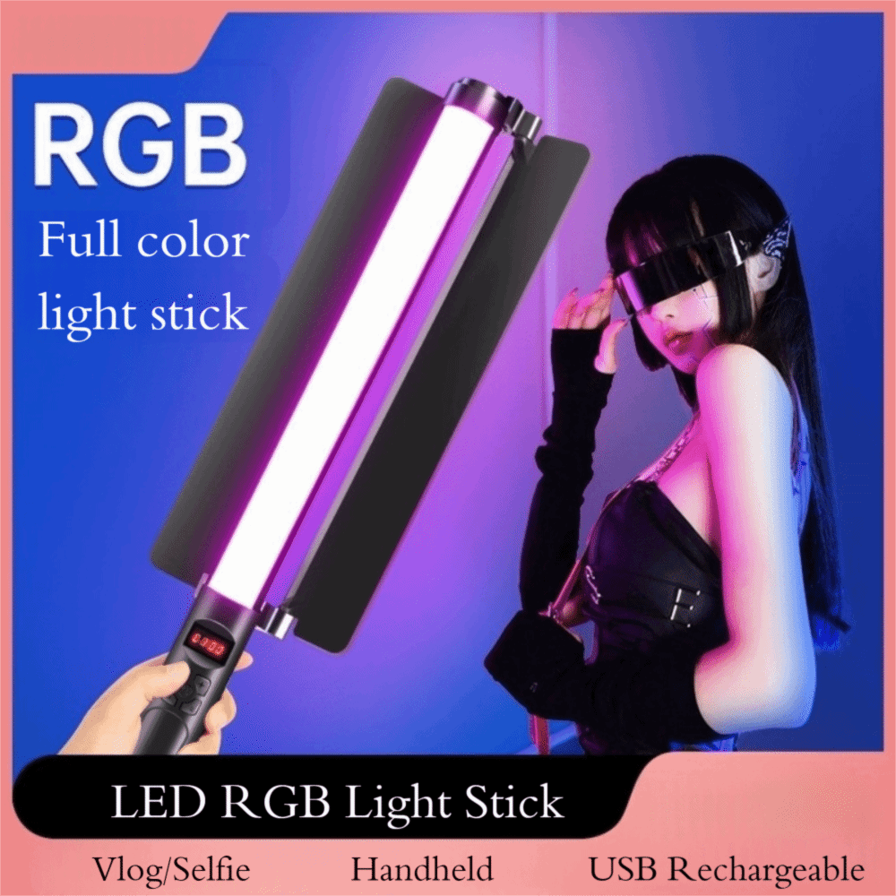ハンドヘルド LED RGB ライトスティック カラフルな  - Photography Lighting Handheld のレビューと価格