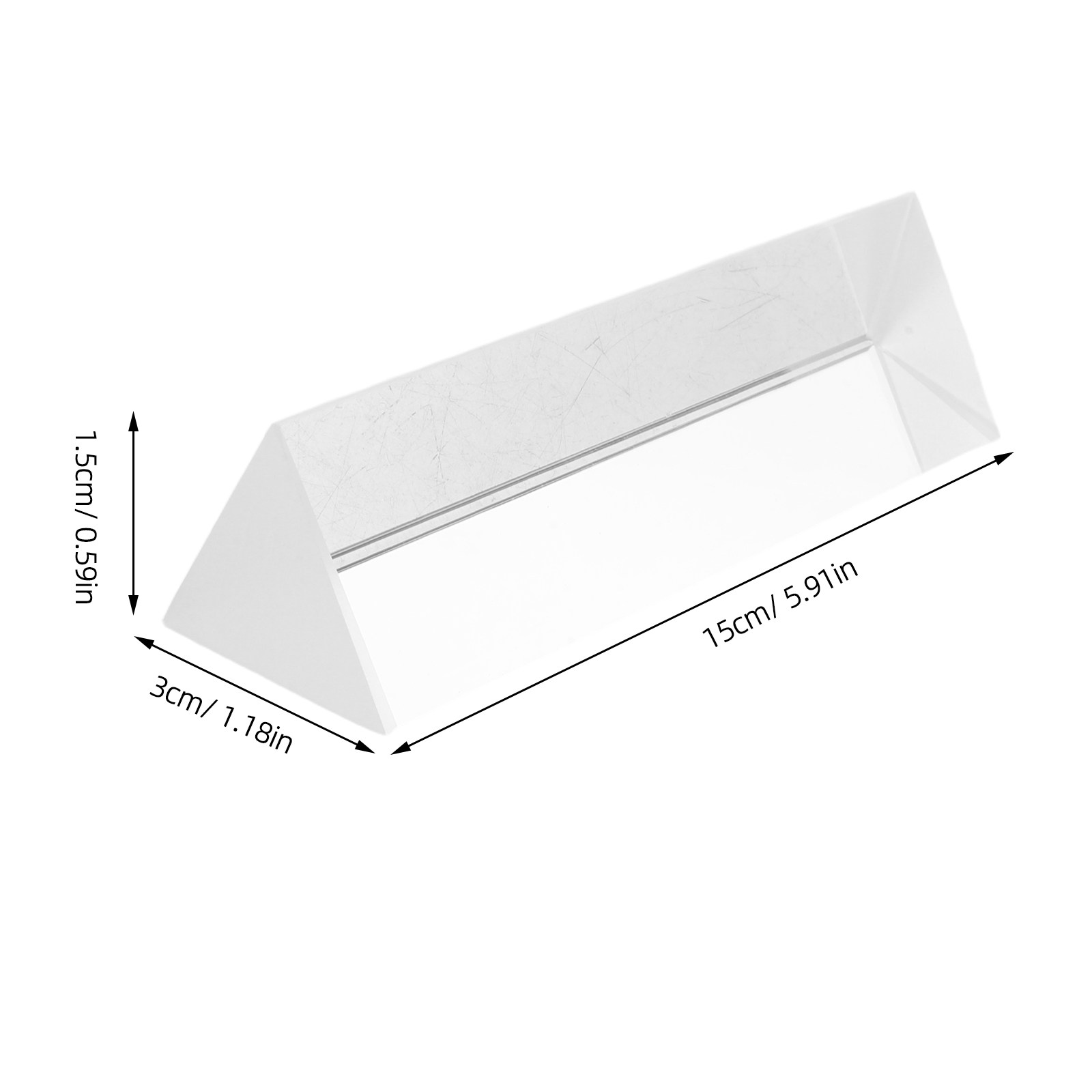 光学ガラス三角プリズム 10cm 透明 正三角形 ステム 科 - Lighting Glass Photography のレビューと価格