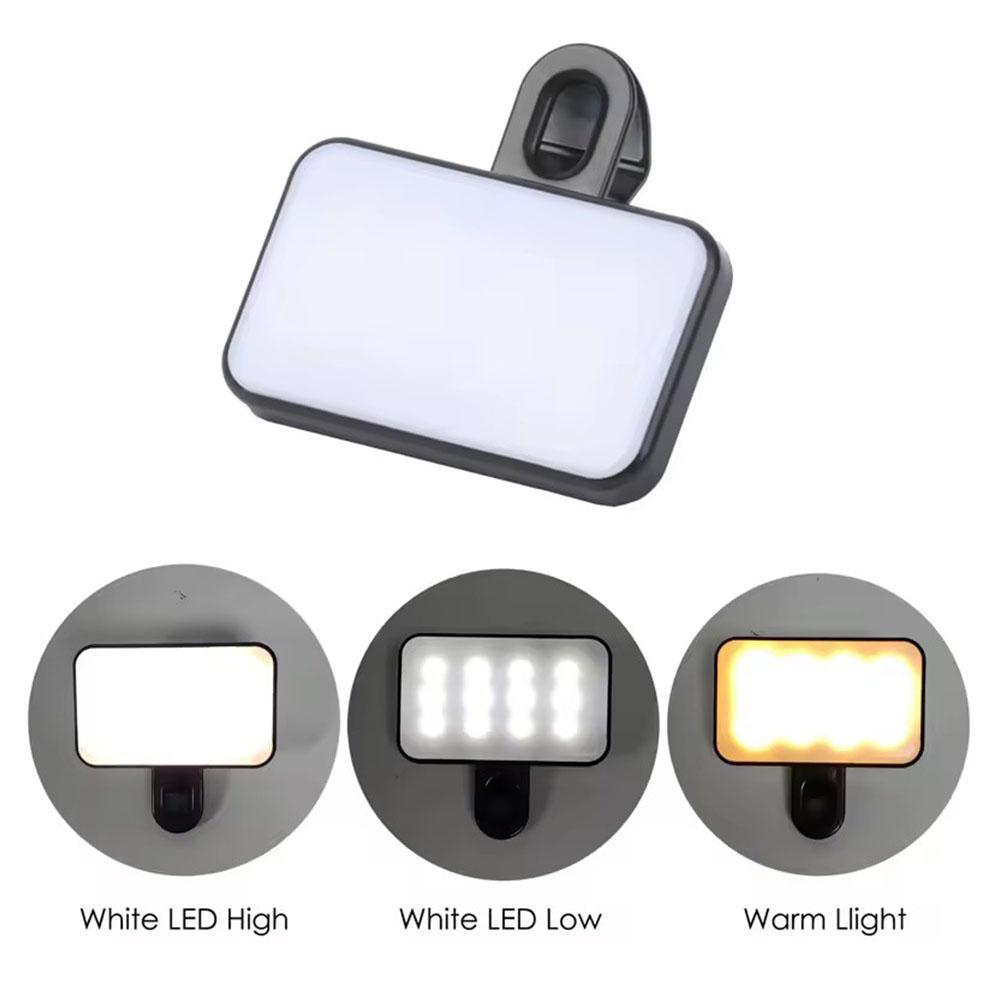 ミニ LED セルフィーライト 3 色モード調整可能な明るさ - Photography Lighting Flash のレビューと価格