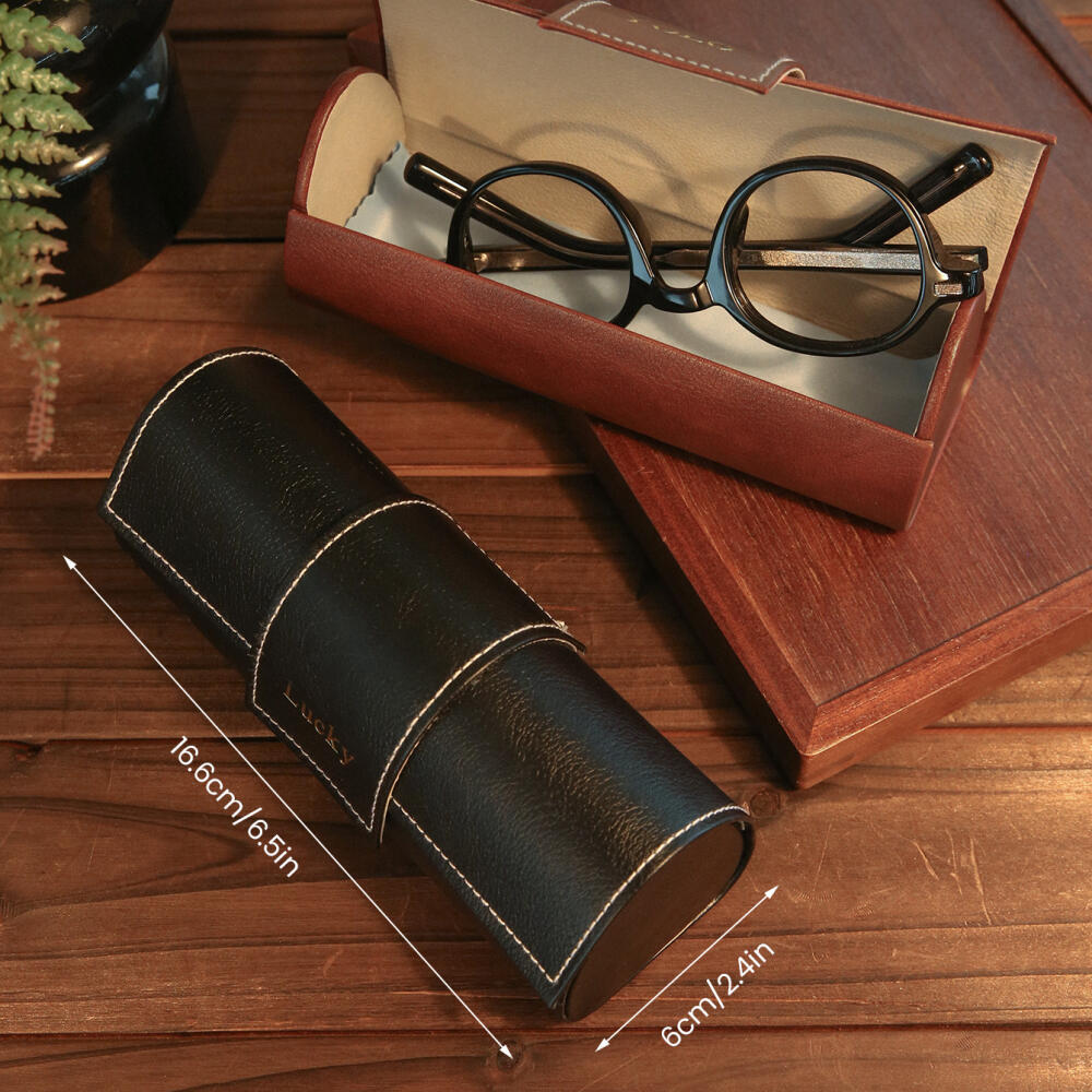 パーソナライズされたカスタム名入りレザー眼鏡ケース PU ポ - Photography Lighting Names のレビューと価格